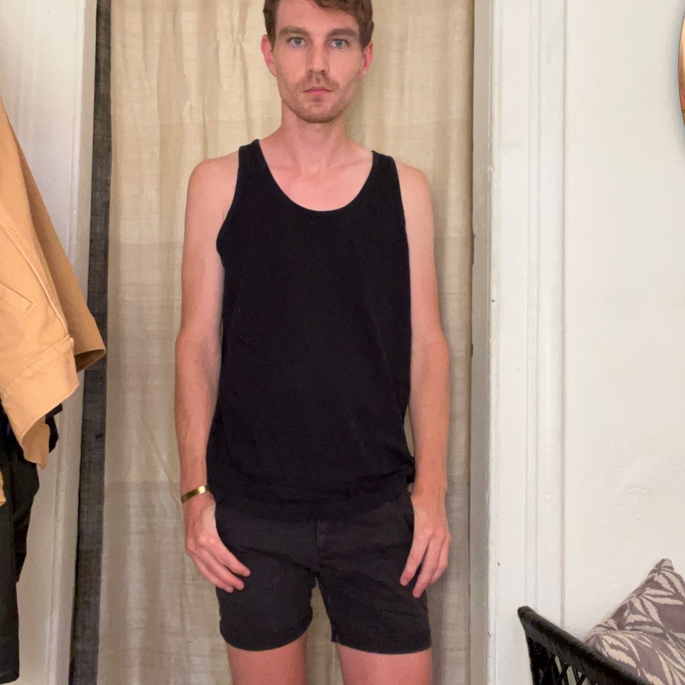 Black American Apparel tank